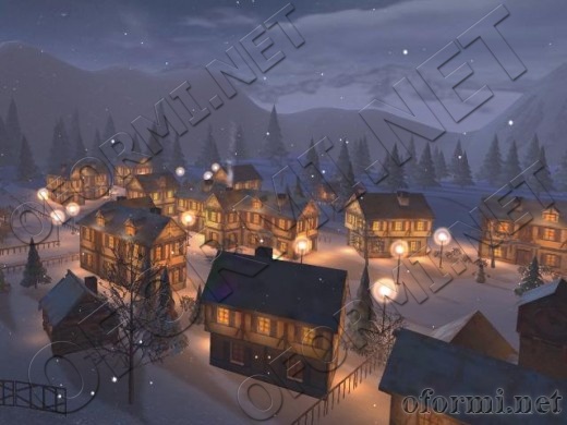 Winter Town 3D