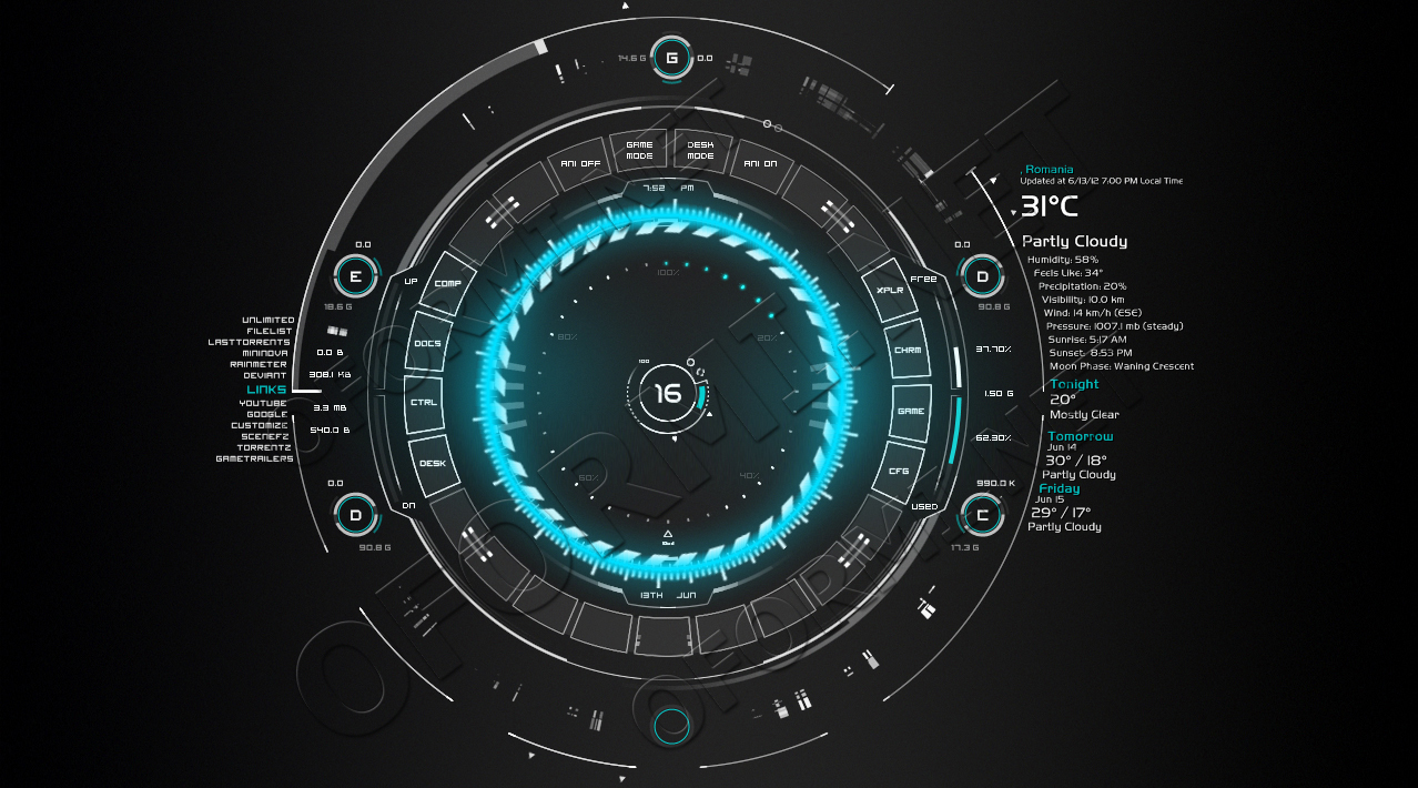 Скины для Rainmeter. 