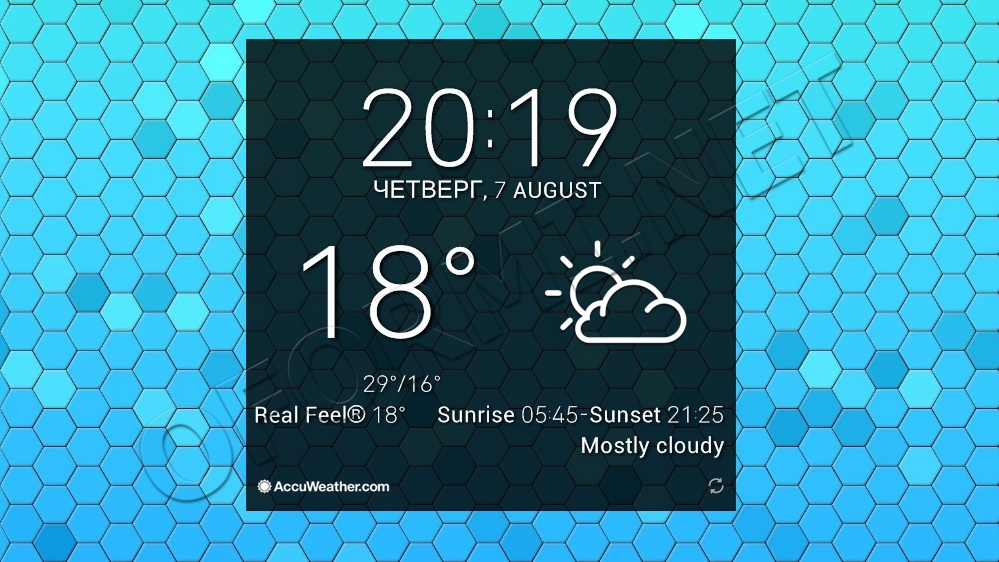 Iphone Based Weather Widget